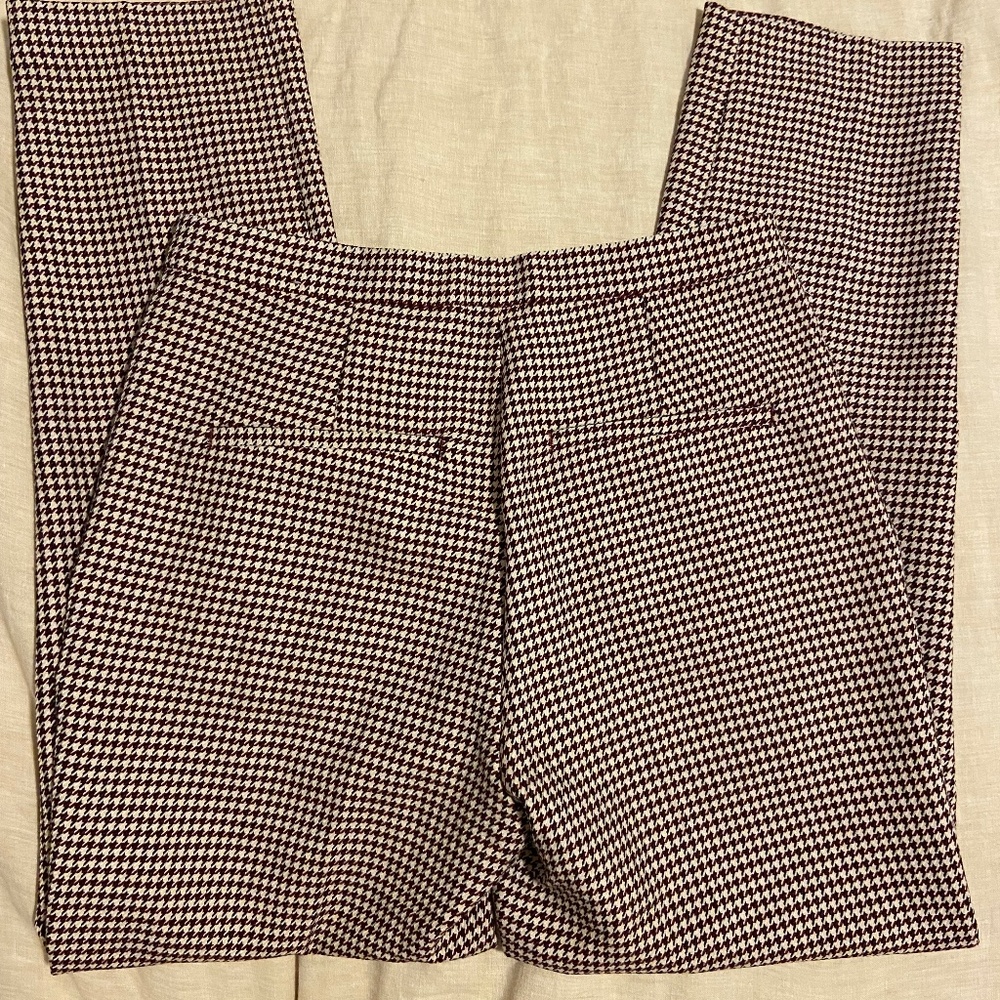 H&M dogtooth pattern cigarette trouser | Size 4